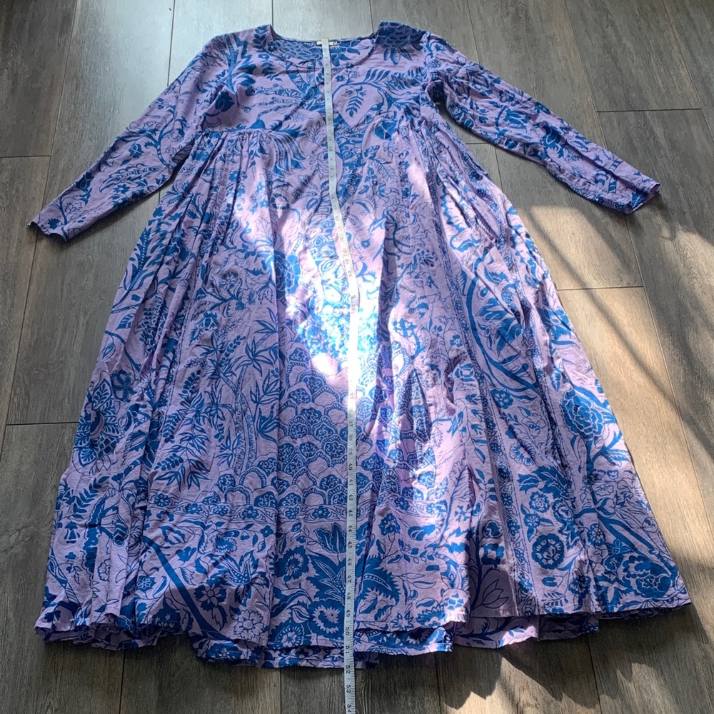 Matta Long Sleeve Dress in Blue and Purple - Picture 4 of 9